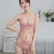 法式蕾絲三角杯無鋼圈成套內衣