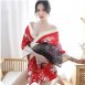 性感印花情趣和服套裝