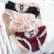 蘿莉雙結木耳花邊冰絲涼感內褲