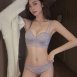 蕾絲抓皺美胸無鋼圈成套內衣