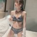 美蕾絲蝴蝶結美胸成套內衣
