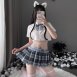 性感寬鬆格子裙情趣學生服