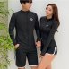 情侶泳衣(女長袖三件式、男長袖兩件式)