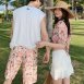 情侶泳衣(女短裙三件式、男海灘褲)