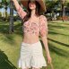 情侶泳衣(女短裙三件式、男海灘褲)