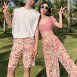 情侶泳衣(女長褲三件式、男海灘褲)