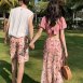情侶泳衣(女長褲三件式、男海灘褲)