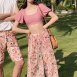 情侶泳衣(女長褲三件式、男海灘褲)