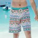 情侶泳衣(女長褲三件式、男海灘褲)