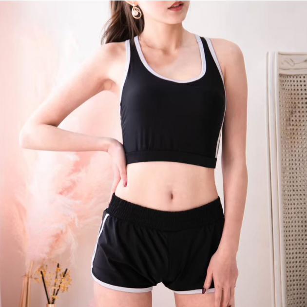 運動款背心式兩件式泳衣