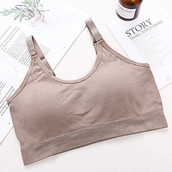 棉質可調節肩帶式背心小可愛