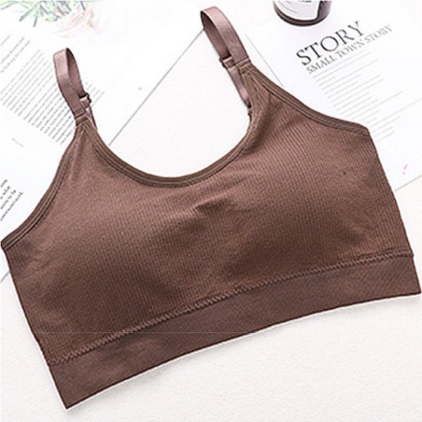棉質可調節肩帶式背心小可愛