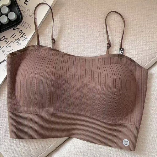 細肩帶U型美背無痕短版小可愛