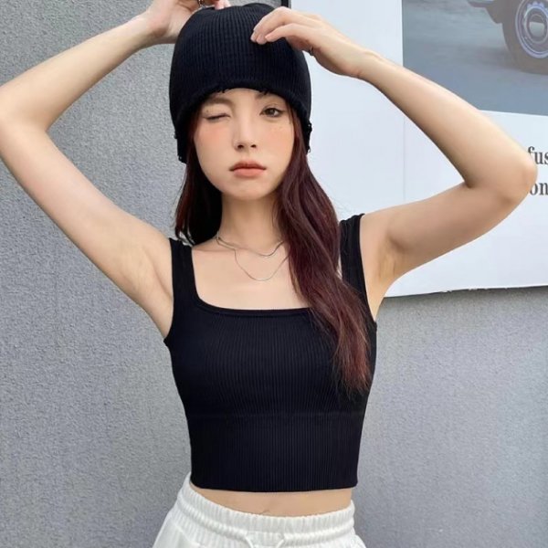 U型美胸美背棉質中長版小可愛